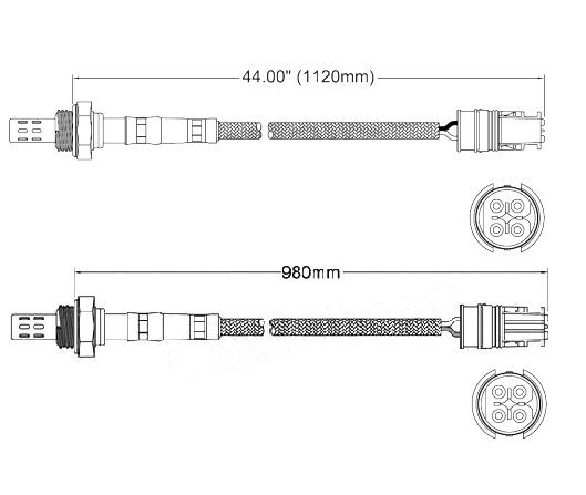 Oxygen Sensors x 2 PRE CAT Upstream for BMW E36 M3 O2 3.2 S50 S50B32 c ...