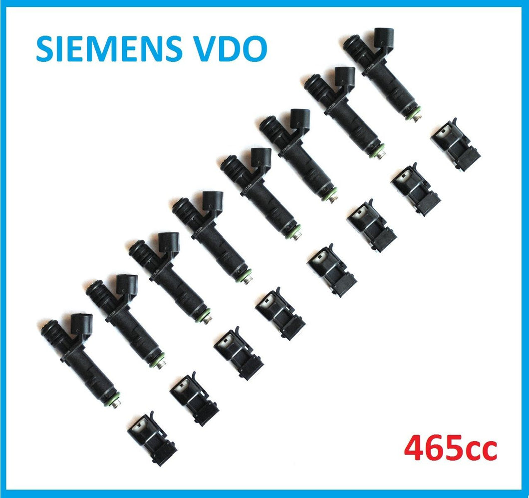 Fuel Injector s x 8 465cc 45lb for SIEMENS DEKA for LS1 VN VY V8 FPV GT BA BF XR
