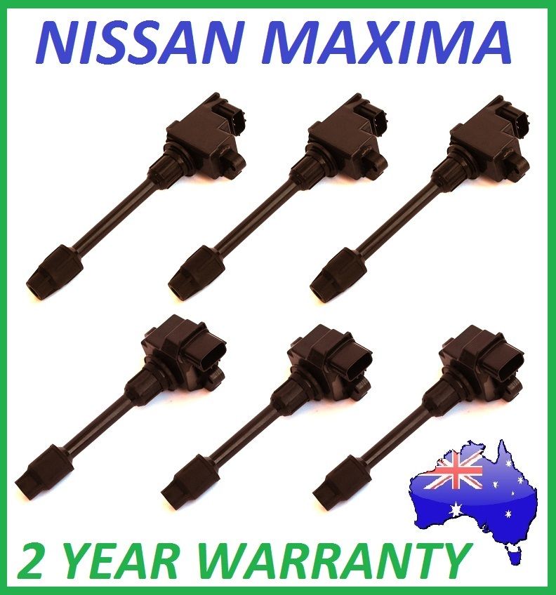 IGNITION COIL SET for NISSAN MAXIMA COILS A32 3.0 VQ30DE 1995 > 2000 IGNITION COIL SET for NISSAN MAXIMA COILS A32 3.0 VQ30DE 1995 > 2000