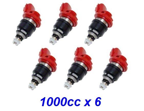 1000cc Fuel Injectors for NISSAN SKYLINE R33 GTS-T RB25DET JECS E85 Set of 6 1000cc Fuel Injectors for NISSAN SKYLINE R33 GTS-T RB25DET JECS E85 Set of 6