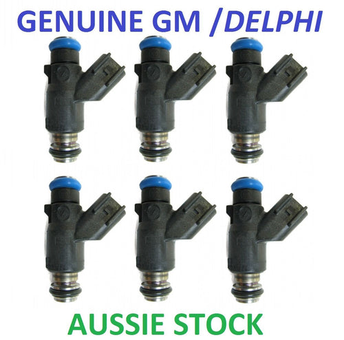 6x Genuine Delphi Fuel Injectors for Ford BA BF XR6 turbo 440cc 520cc 42lb 50lb