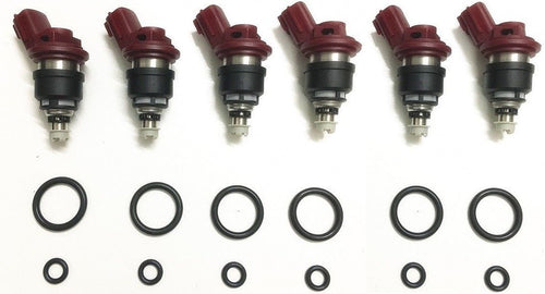 6 Genuine 740cc fuel injectors for Nismo Nissan Skyline R33 RB25DET ECR33 RR544