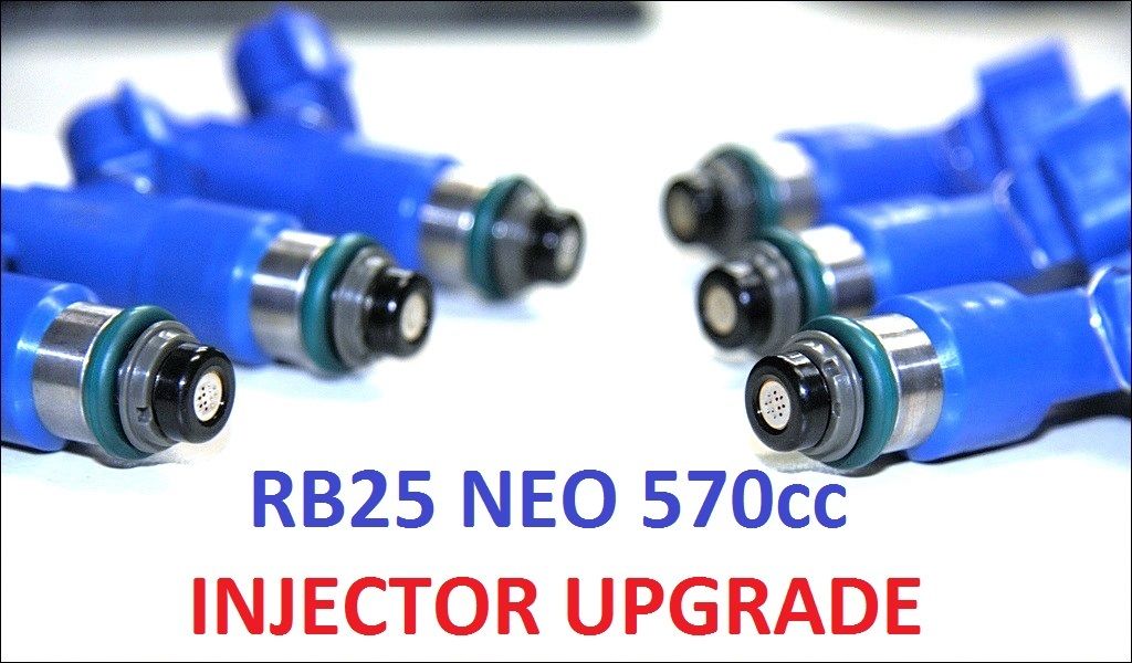 6 x 570CC Fuel Injectors for NISSAN SKYLINE R34 RB25DET NEO DENSO ER34 ASNU