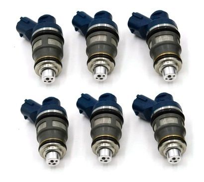 6 GENUINE 800cc FUEL INJECTORS for TOYOTA SUPRA JZA70 1JZGTE 1JZ SIDE FEED DENSO