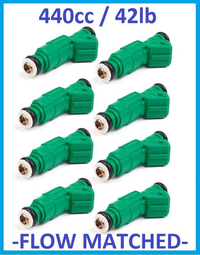 440cc 42lb Fuel Injectors x 8 for Boss 260 32v BA BF 5.4 V8