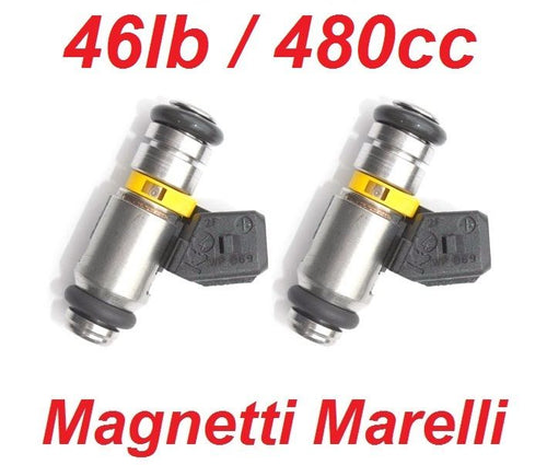 2 x  Fuel Injectors for Harley Davidson 480cc 46lbs 5.3 g/sec Magnetti Marelli I