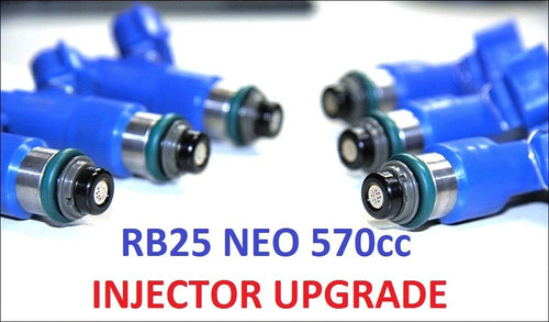 6 x 570CC Fuel Injectors for NISSAN / NISMO SKYLINE R34 RB25DET NEO DENSO ER34