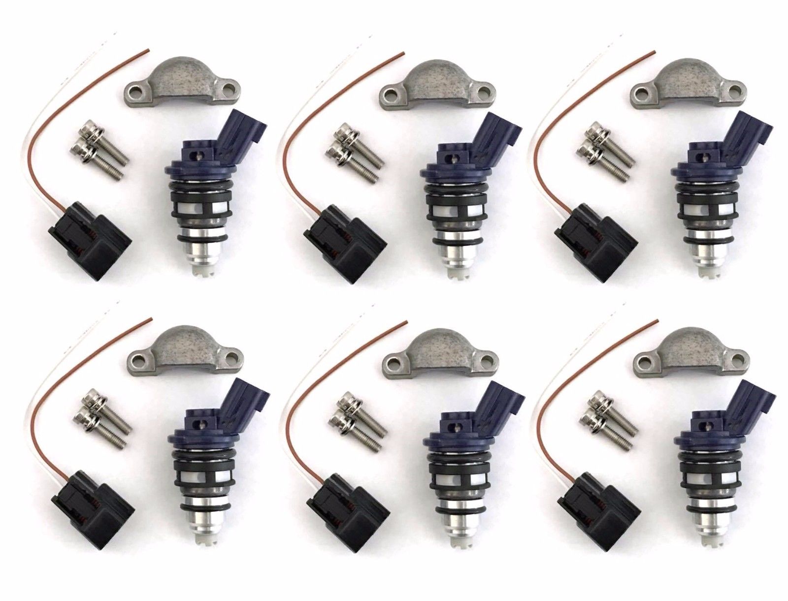 6 Fuel Injectors for NISSAN Z32 300ZX 89-94 VG30DE 275cc NA Phase 1 type 6 Fuel Injectors for NISSAN Z32 300ZX 89-94 VG30DE 275cc NA Phase 1 type