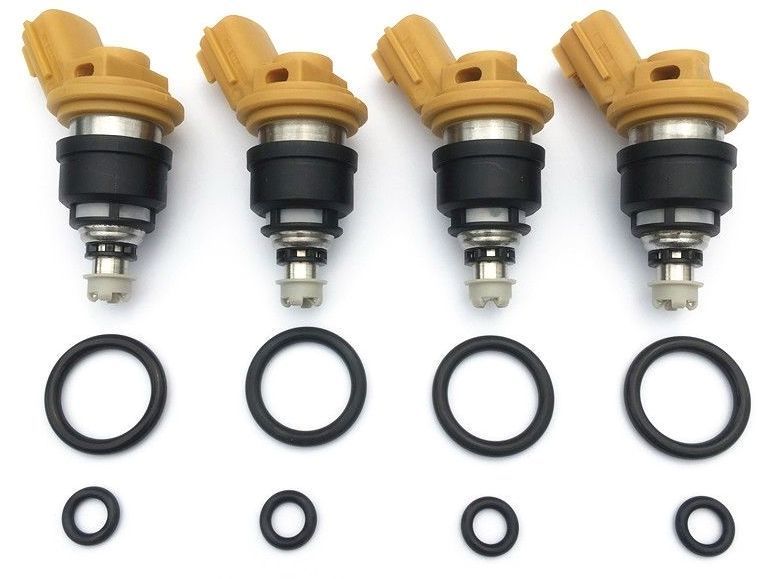 4 x 550cc 555cc JECS Side Feed Fuel Injectors for NISSAN SR20 S13 S14 S15