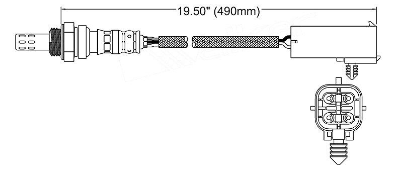 NEW OXYGEN O2 SENSOR FOR JEEP CHEROKEE 94-95 4.0L WRANGLER 94-96 PRE-C ...