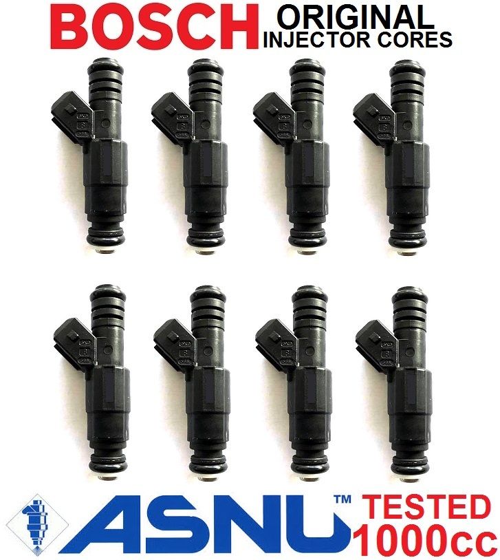 BOSCH 1000cc Fuel Injectors x 8 for LS1 HSV Gen 3 XR8 VN Z 95lb EV1 E85