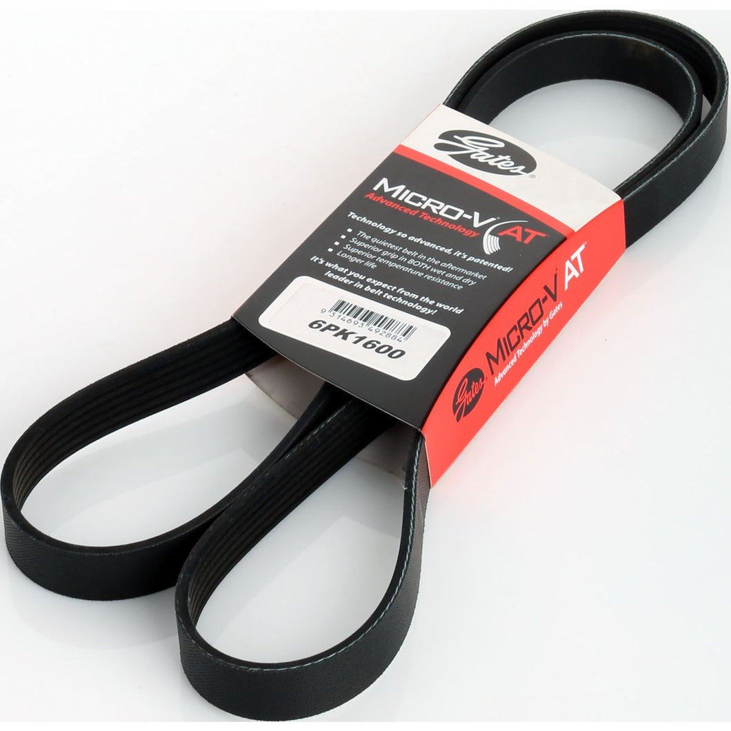 Gates Micro-V Multi Ribbed Drive Belt 6 Rib x 1600mm - 6PK1600