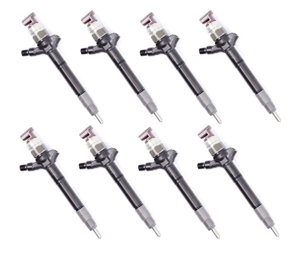8 DIESEL INJECTORS for TOYOTA LANDCRUISER V8 200 SERIES 1VD-FTV + fitt ...