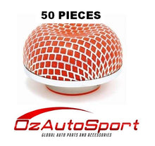 50 x Spectre Performance Ram Pod Air Filter - RED - 3" Neck