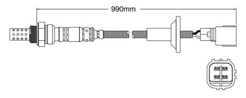 Post Cat o2 Oxygen Sensor for suit Toyota Avensis ACM21R 2AZFE 2.4