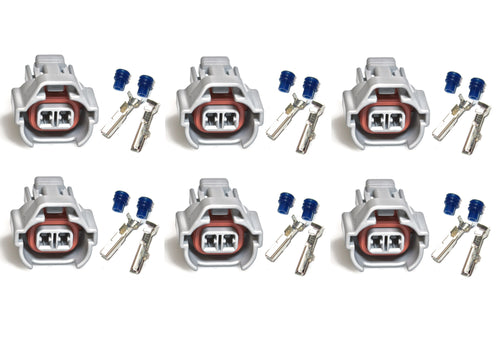 6 x Hi High Key Injector Plug for Injector Connector - EFI suit SARD JECS Denso
