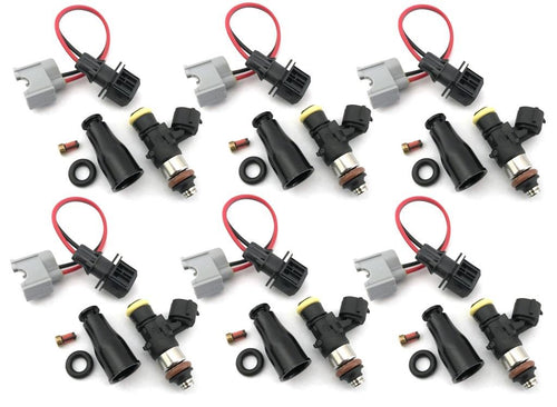 2000cc 2200cc Fuel Injectors Kit Short 210lb for Ford BA BF FG Turbo XR6 4.0 Bos