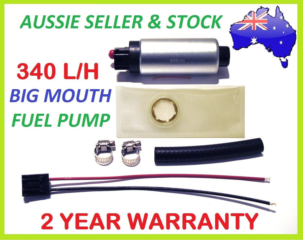 BIG MOUTH 340L/H Performance Fuel Pump for Skyline GTR RB20 RB25 RB26 R32 R33 R3