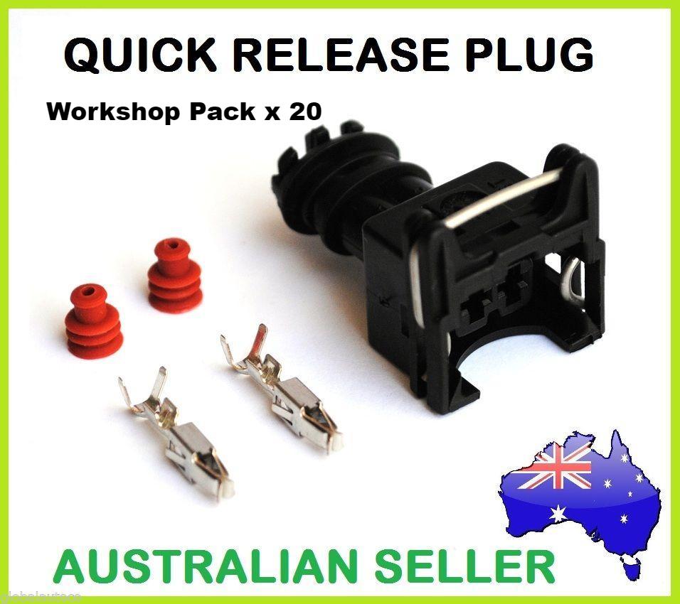 20 x Injector Connector / Plug EV1 for Bosch - Quick Release - Workshop Pack