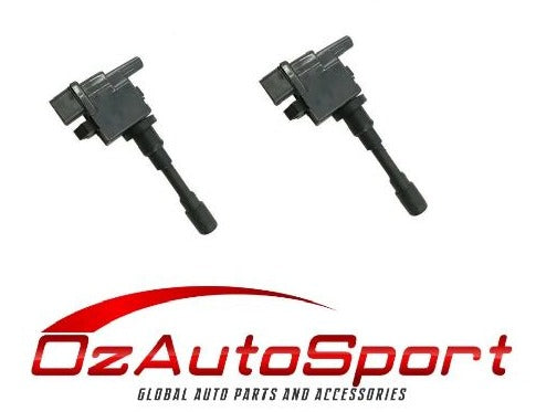 2 x Ignition Coils for Mitsubishi Lancer GSR 1.8 1995 - 2003 CM5A