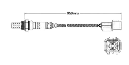 O2 Oxygen Sensor Direct Fit 4 Wire for Audi S6 5.2L BXA