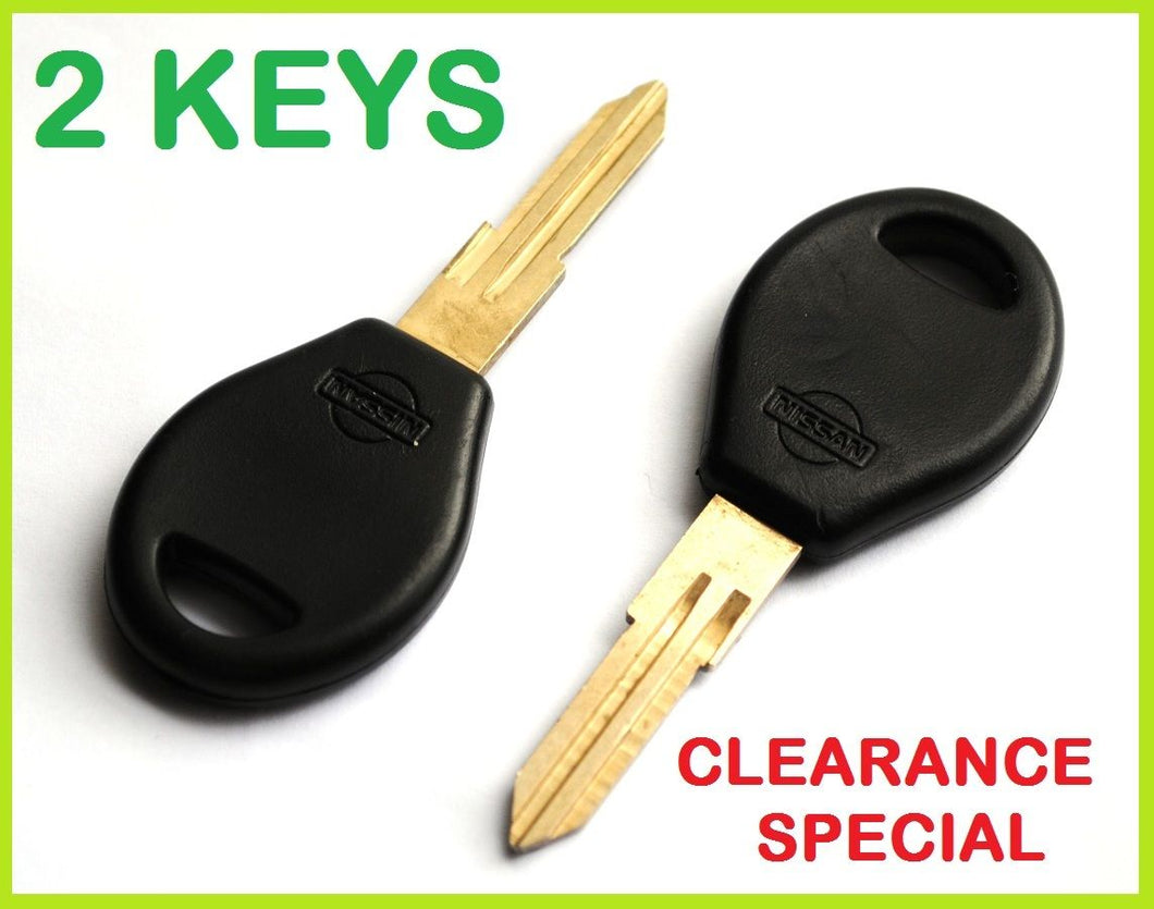 Blank Key x 2 for Nissan R32 R33 S13 S14 180SX 200SX 300ZX  - TWIN PACK