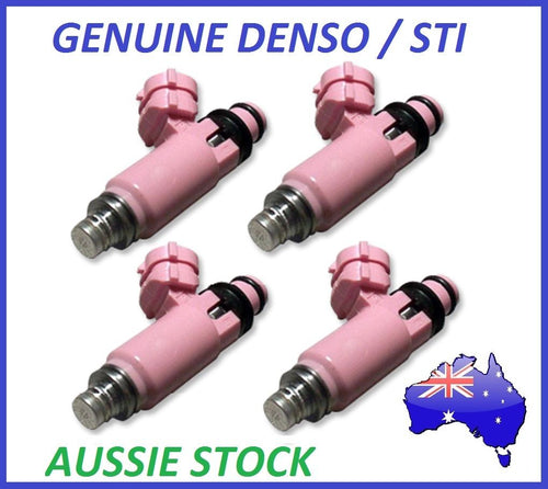 4 x STI Pink 565cc fuel injectors Direct fit for Impreza WRX Forester Genuine DE
