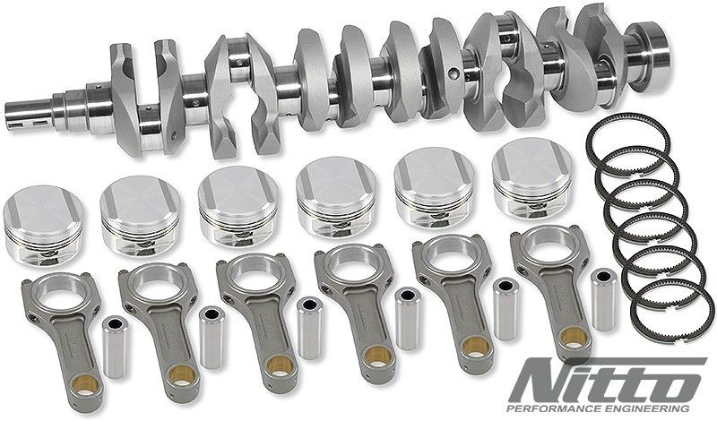 NITTO 2.8L STROKER KIT 87MM PISTON for NISSAN SKYLINE RB26 DETT R32 R33 R34 GTR