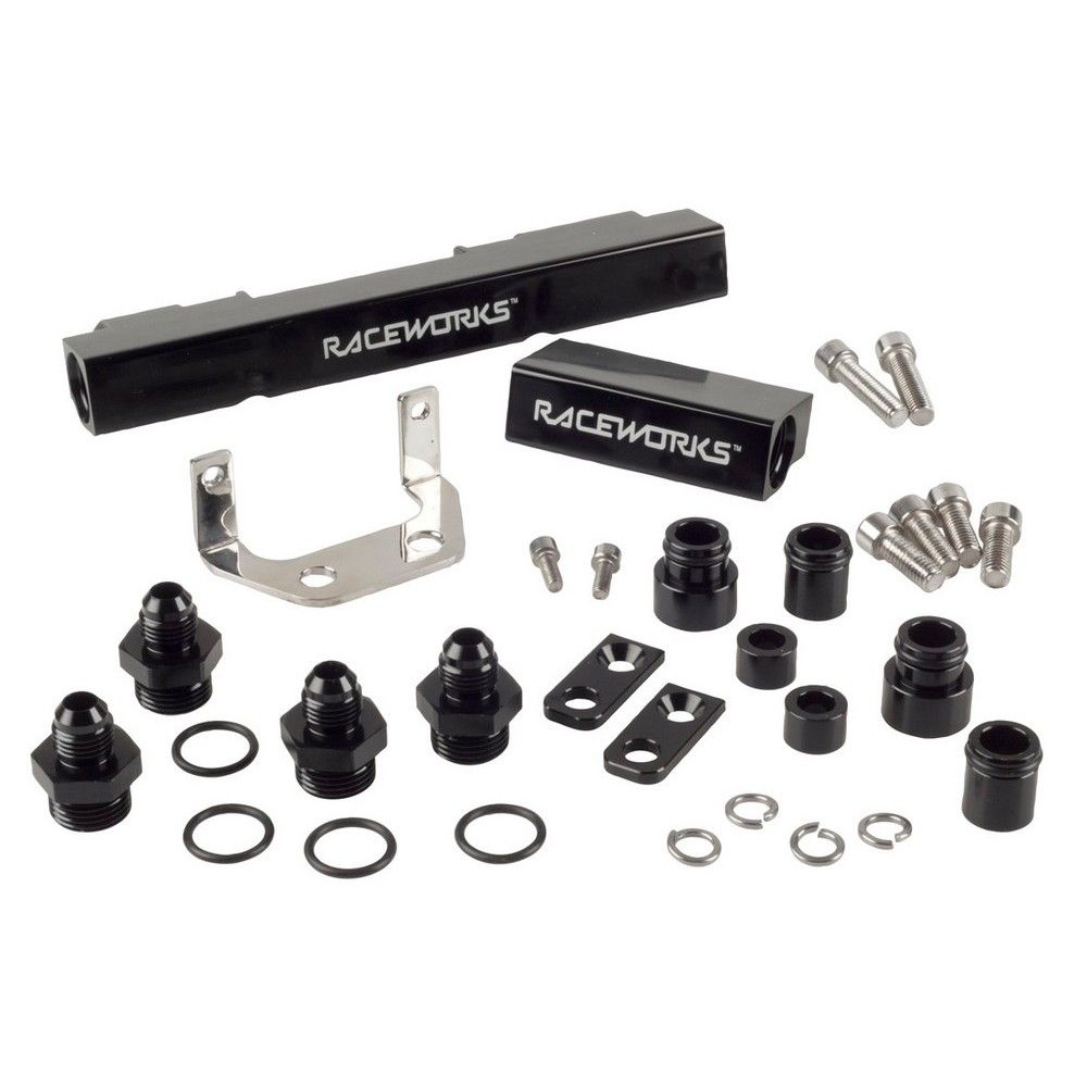 Raceworks Upgrade 14mm Fuel Rail to suit Mazda RX-7 Series 4 5 FC3S ...
