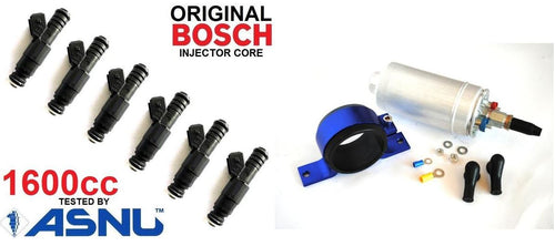 1500cc 1600cc Fuel Injectors x 8 + Fuel Pump for LS1 HSV Gen 3 XR8 VN>Z 15 Bosch