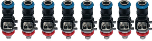 Set of 8 New 850cc Short EV14K Genuine BOSCH Fuel injectors E85 OK