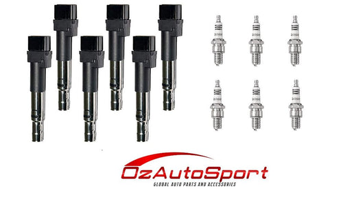 6 x NGK Iridium Spark Plugs & Ignition Coils for VW Passat 3C Audi Q7
