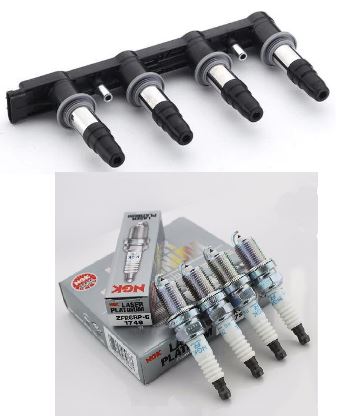 Ignition Coil Pack & 4x Genuine NGK Spark Plugs for Holden Cruze JH 1.6 A16LET