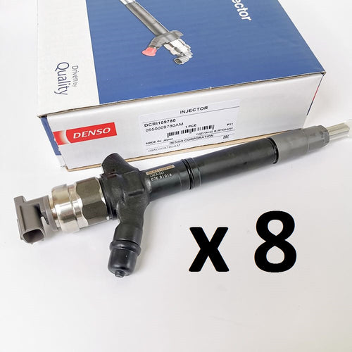 8 *DENSO* DIESEL INJECTORS for TOYOTA LANDCRUISER V8 200 SERIES 1VD-FTV INJ181