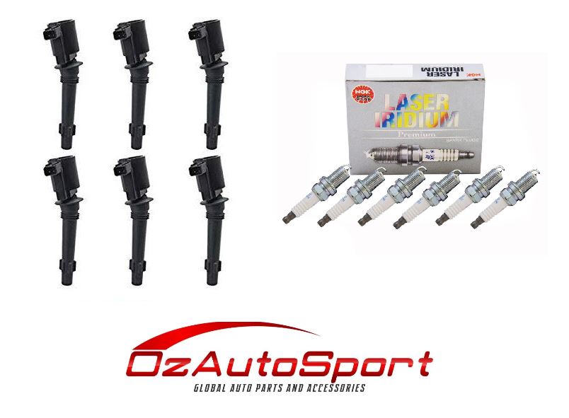 6 Ignition Coils + 6 NGK Iridium Spark Plugs For Ford Falcon BA | Set Of 12
