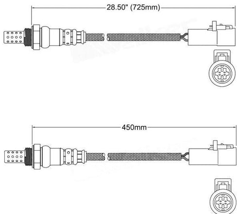 2 x Oxygen O2 Sensors for FORD FOCUS PRE-CAT and POST CAT LS LT LV 05+