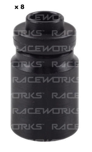 8 x Raceworks Lower Adaptor With Square Seal for Bosch Extended Nose Injectors