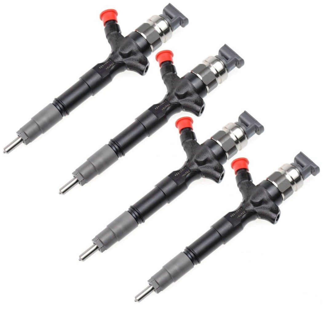 4 New Diesel Injectors for TOYOTA PRADO HILUX D4D 3.0L KUN26 1KD INJ175