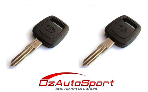 2 x Keys for Subaru WRX LIBERTY IMPREZA STi 92 > 00 Forester >98