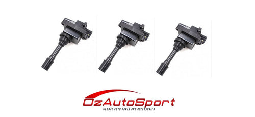 3 x Ignition Coils for Mitsubishi FTO 2.0 1994 - 2001 6A12 V6