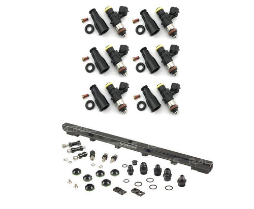 2200cc Fuel injectors and Top Feed Fuel Rail Kit for R33 RB25DET Skyline - Bosch
