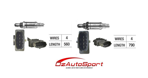 2 x  o2 Oxygen Sensor for Holden Barina XC 2001-2005 1.4 X14XE Vehicle Kit