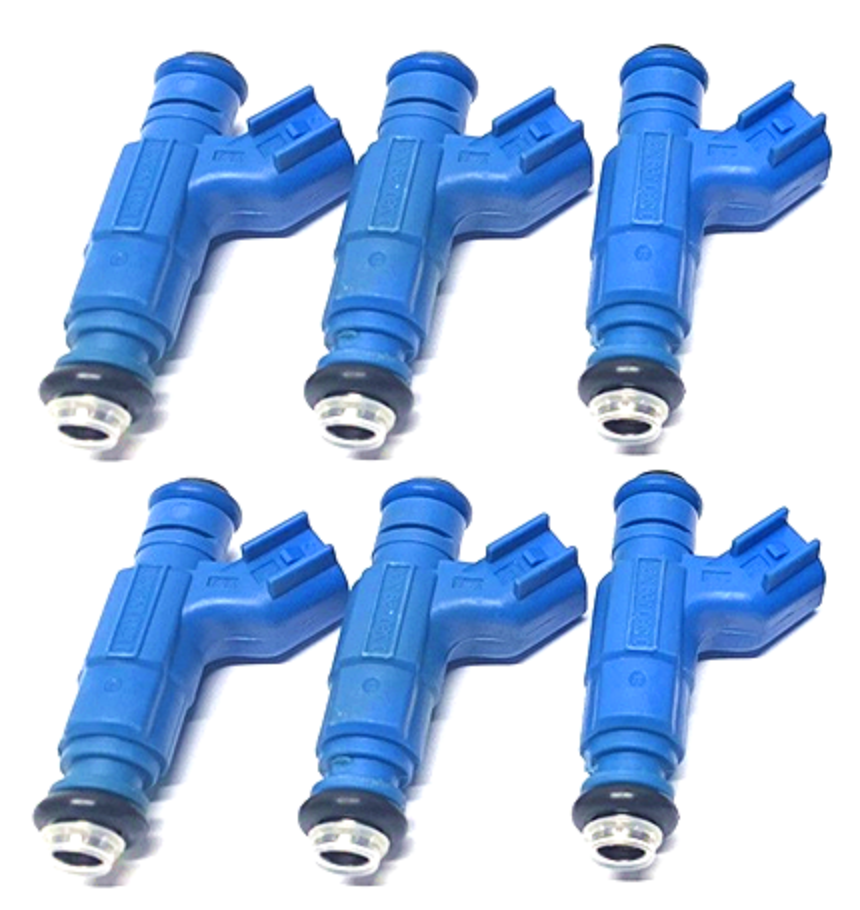 6 x FUEL INJECTORS for FORD RANGER 4L V6 04 INJECTOR BLUE