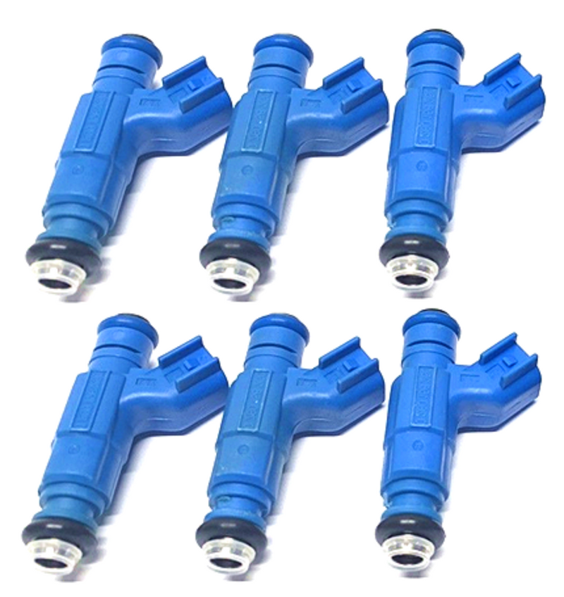 6 x FUEL INJECTORS for FORD COURIER PH 4L V6 04-06 INJECTOR BLUE 6 x FUEL INJECTORS for FORD COURIER PH 4L V6 04-06 INJECTOR BLUE