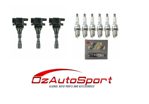 3 x Ignition Coils + 6 x NGK Platinum Spark Plugs for Hyundai Terracan V6